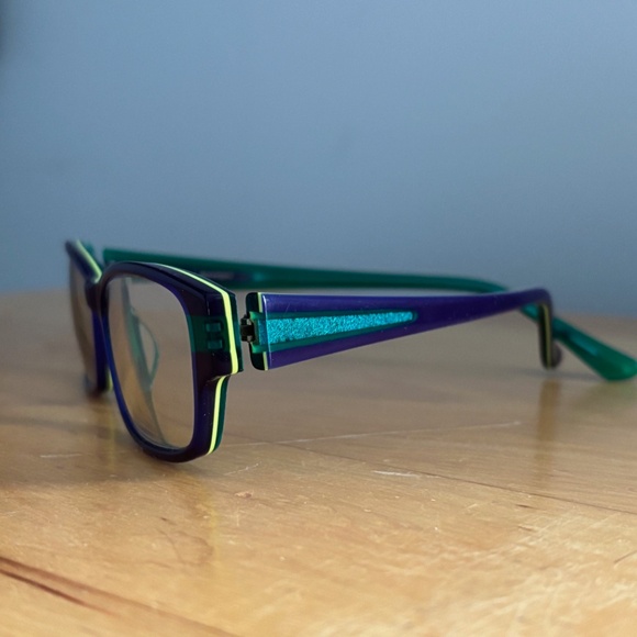 Prodesign eye glasses. Blue, green and yellow, stylish European frames. - Picture 2 of 4